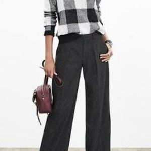 Banana Republic Wool Blend Twill Wide Leg Pants